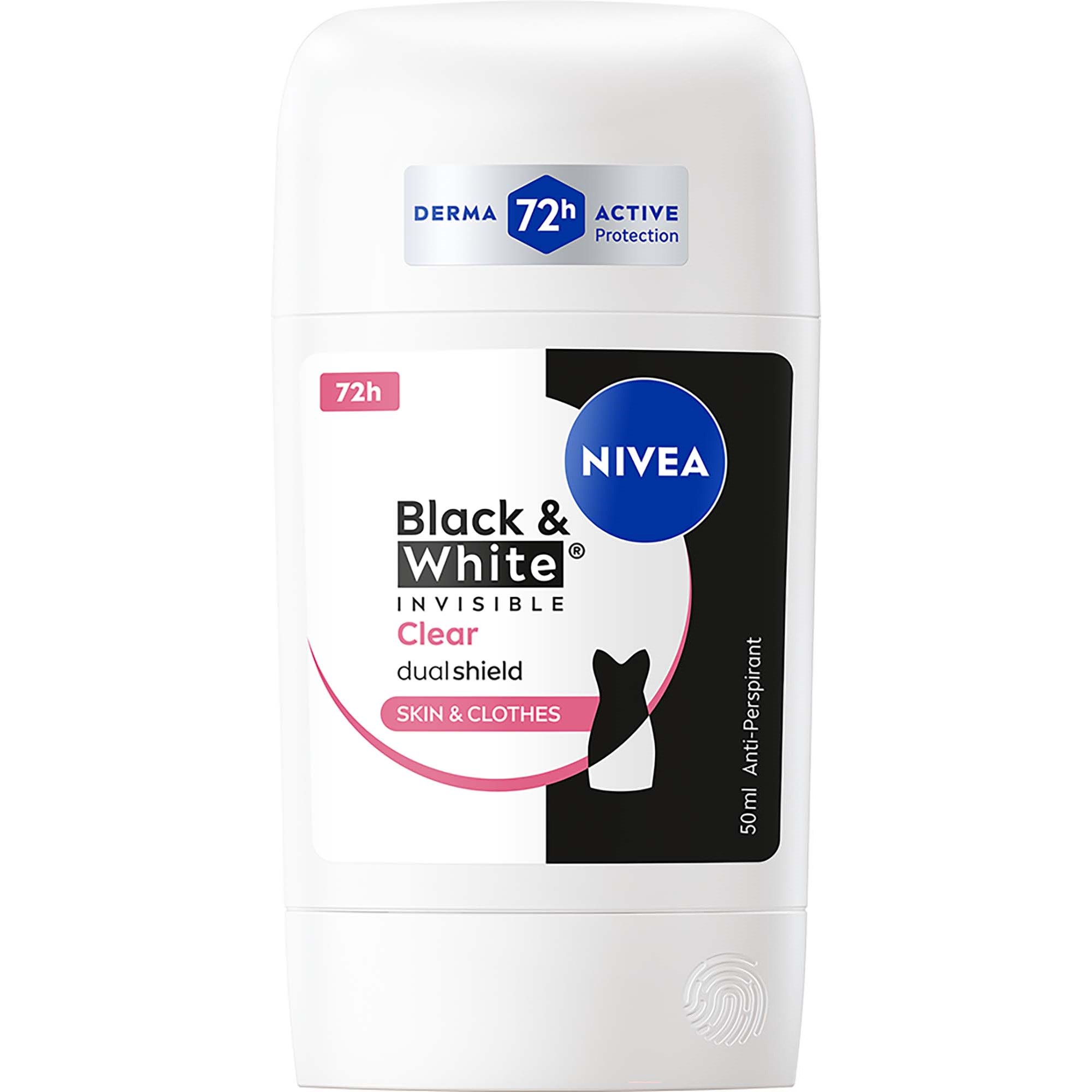 NIVEA Black & White Invisible Clear Stick 50 ml