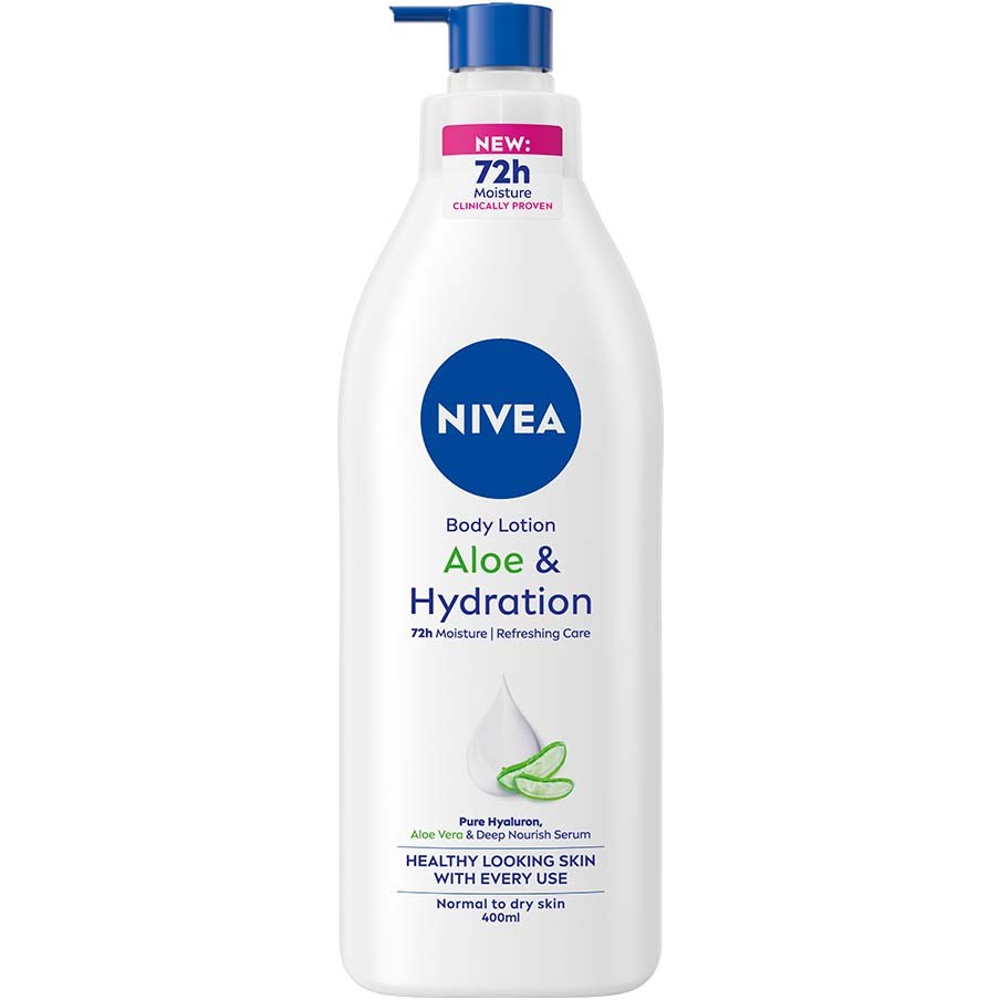 Фото - Крем і лосьйон Nivea Body Lotion Aloe & Hydration Pump 400 ml 