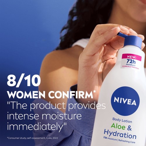 NIVEA Body Lotion Aloe & Hydration Pump 400 ml | lyko.com