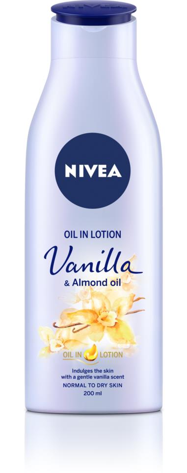 Nivea Body Oil in lotion Vanilla & Almond Oil 200ml