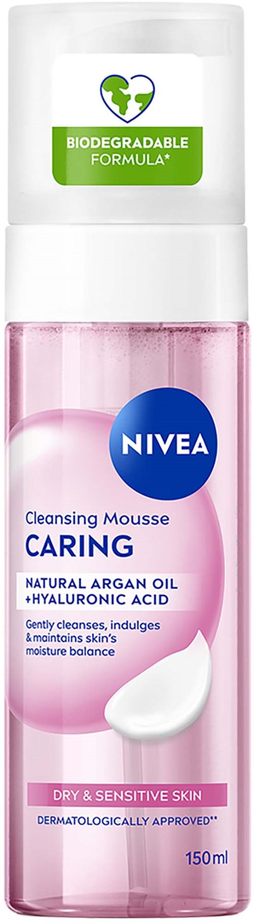 NIVEA Caring Cleansing Mousse 150 ml