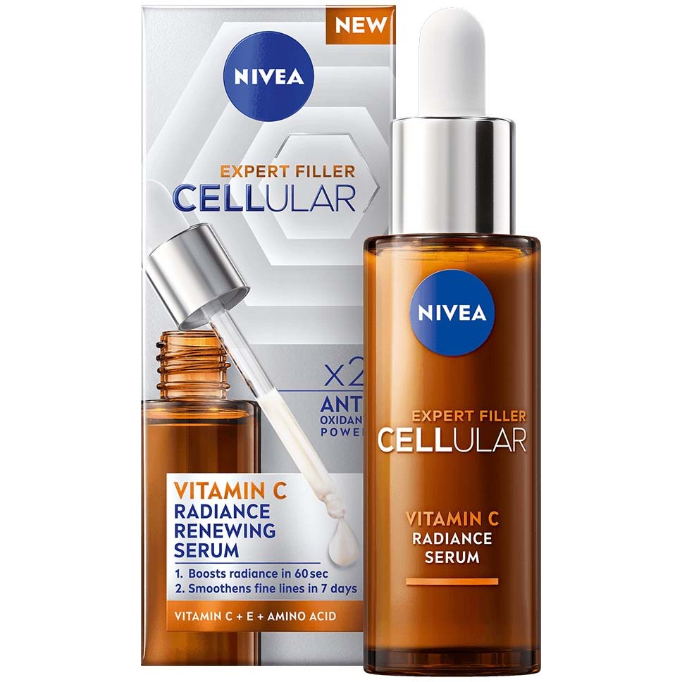 Фото - Крем і лосьйон Nivea Cellular Expert Filler Vitamin C Radiance Serum 30 ml 