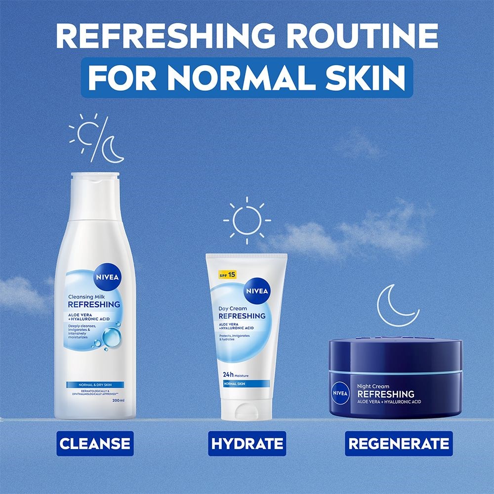 NIVEA Cleansing Milk Refreshing 200 ml (obrázok 8)