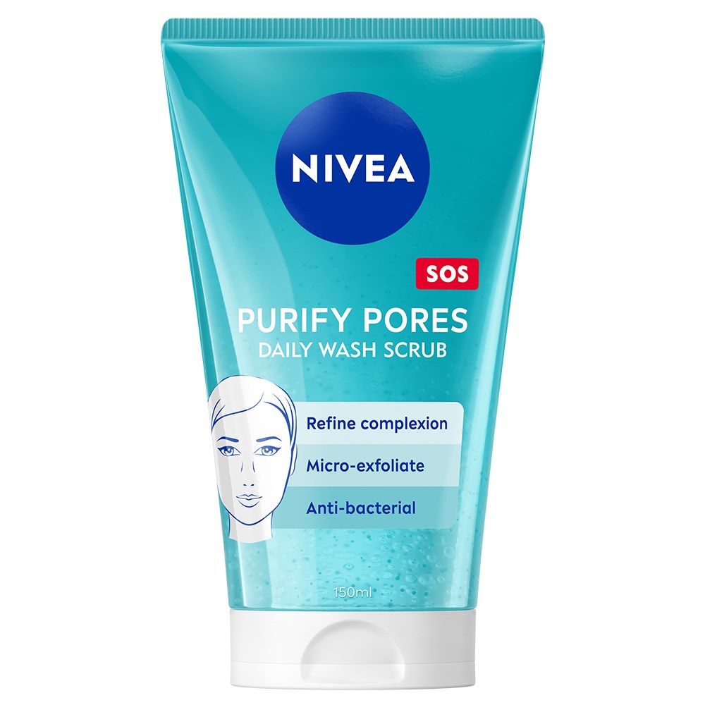 NIVEA Purify Pores Daily Wash Scrub 150 ml billede