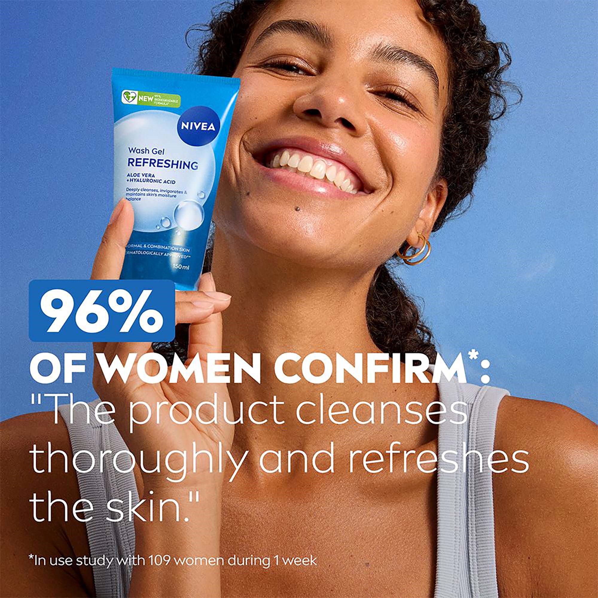 NIVEA Wash Gel Refreshing 150 ml (zdjęcie 5)