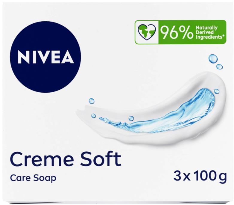 NIVEA Creme Soft Soap Bar 3*100 g