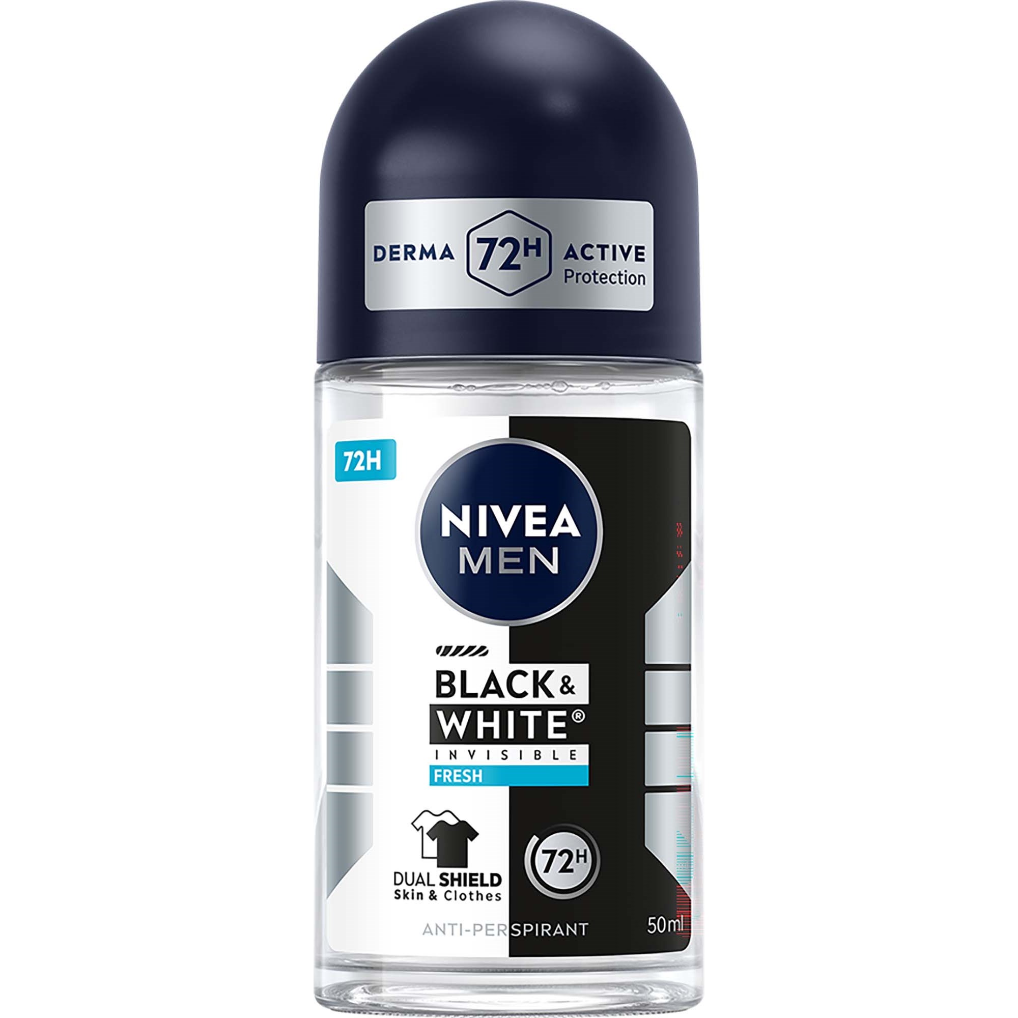 NIVEA Antiperspirant Deo Black & White Fresh Roll On 50 ml