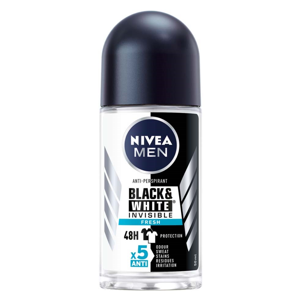 Läs mer om NIVEA Deo Invisible Black & White Fresh Roll on 50 ml