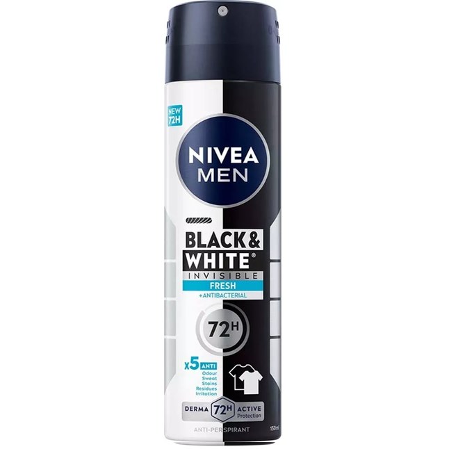 Produktfoto för NIVEA MEN Black & White Fresh Spray 150 ml