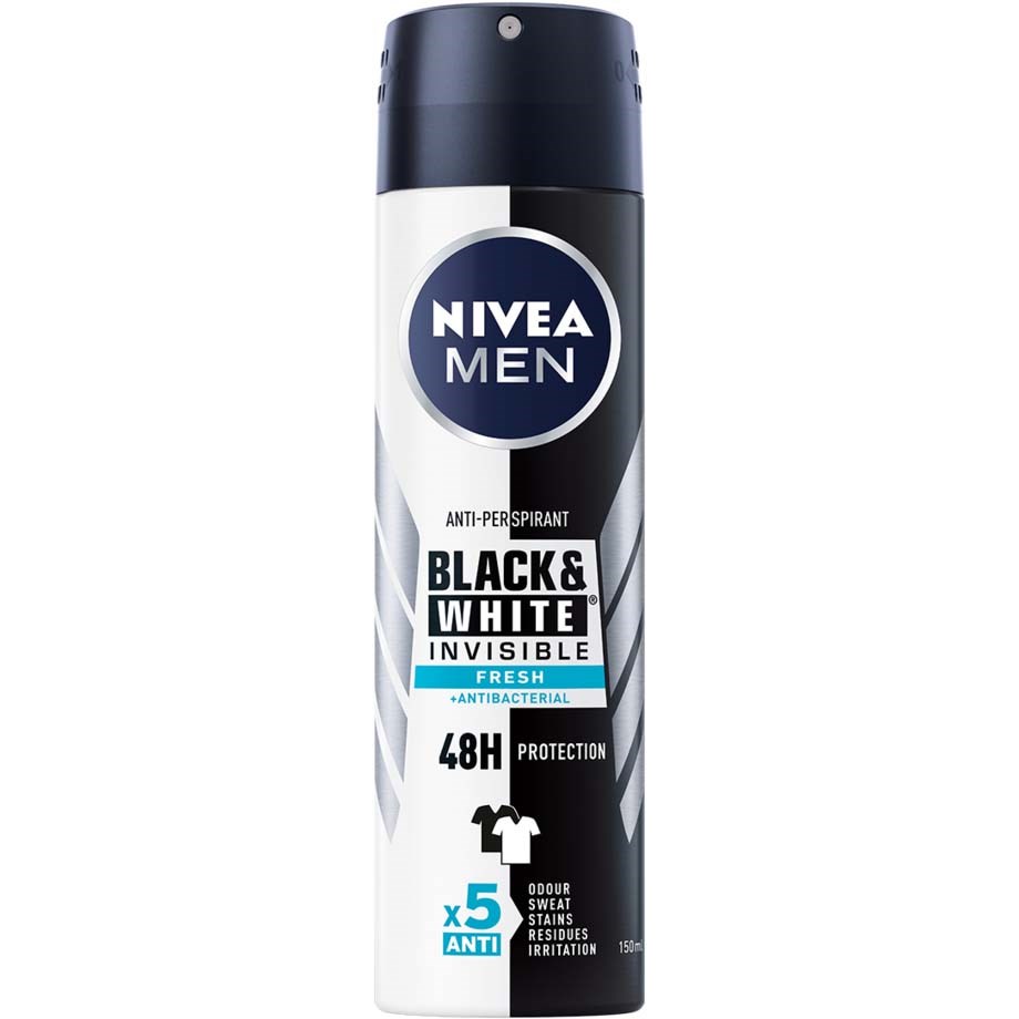 Bilde av Nivea Deo Invisible Black & White Fresh Spray 150 Ml