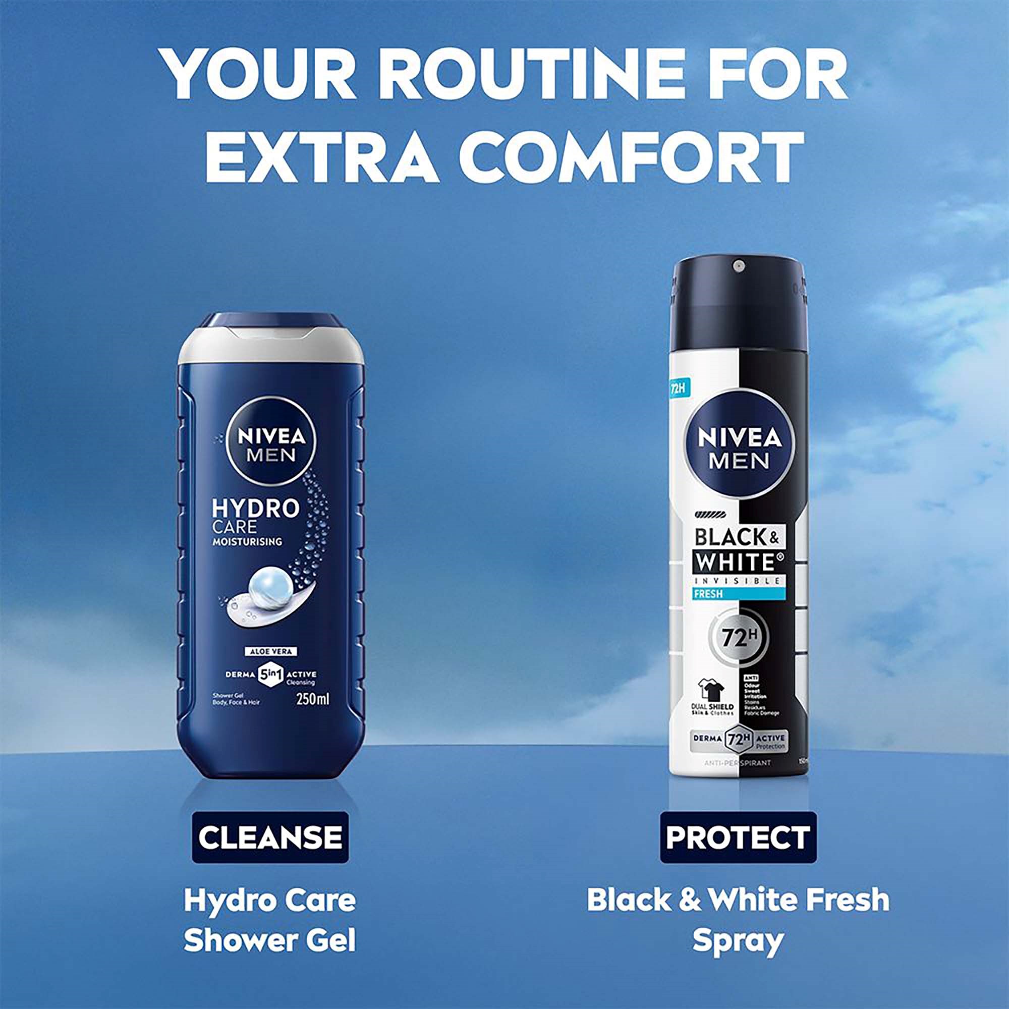 NIVEA MEN Antiperspirant Deo Black & White Fresh Spray 150 ml (zdjęcie 7)