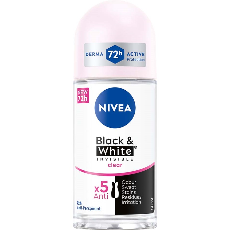 NIVEA Deo Roll-On Black&White Clear Female 50 ml