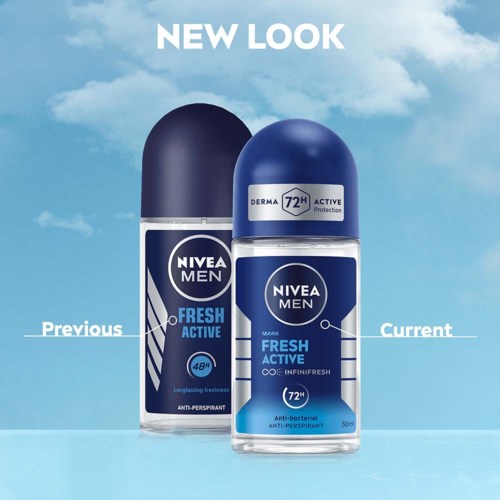 NIVEA MEN Sensitive Protect Deo Roll-On – 50 Ml, 48h Schutz Für Sensible Haut, Dermatologisch Getestet