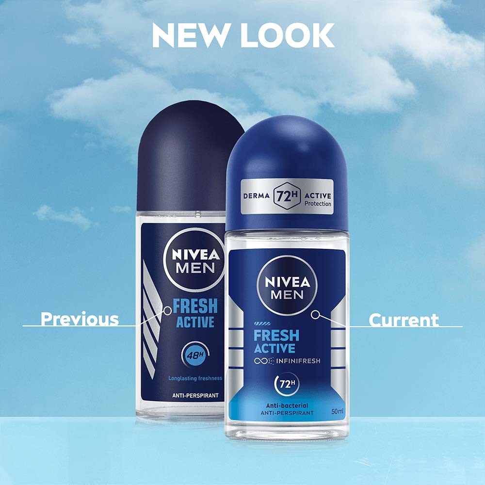 NIVEA MEN Antiperspirant Deo Fresh Active Roll on 50 ml (obrázok 7)