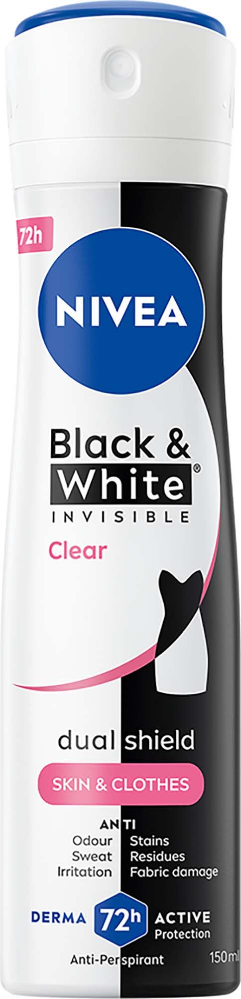 NIVEA Deo Spray Invisible Black & White Clear 150 ml