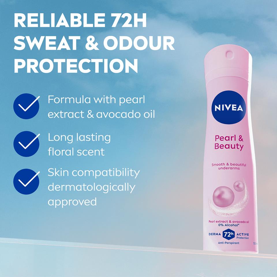 NIVEA Deo Spray Pearl & Beauty 150 ml | lyko.com