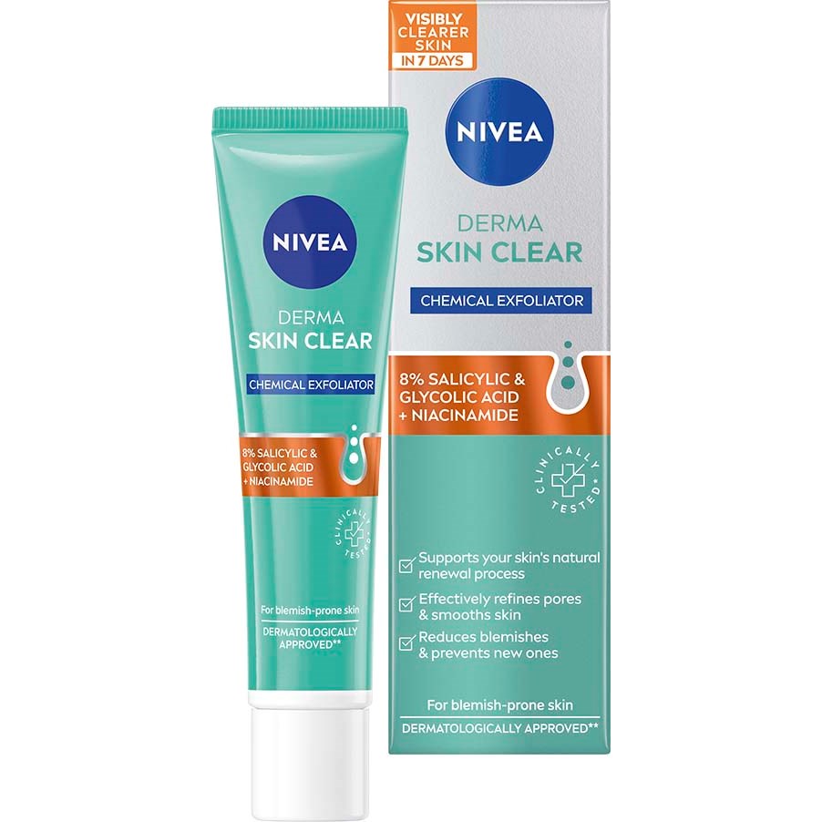 Фото - Крем і лосьйон Nivea Derma Skin Clear Night Exfoliator 40 ml 