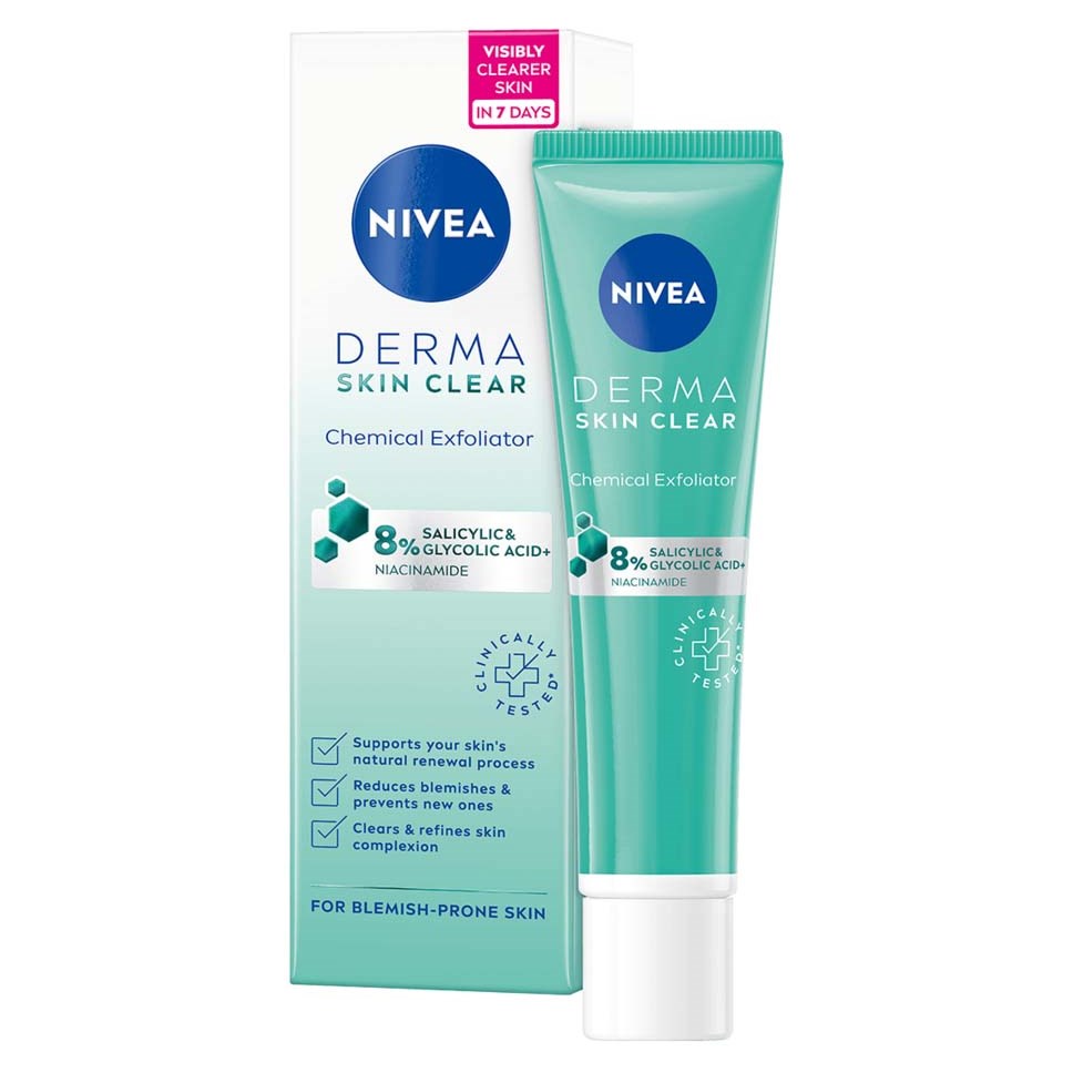 Läs mer om NIVEA Derma Skin Clear Night Exfoliator 40 ml