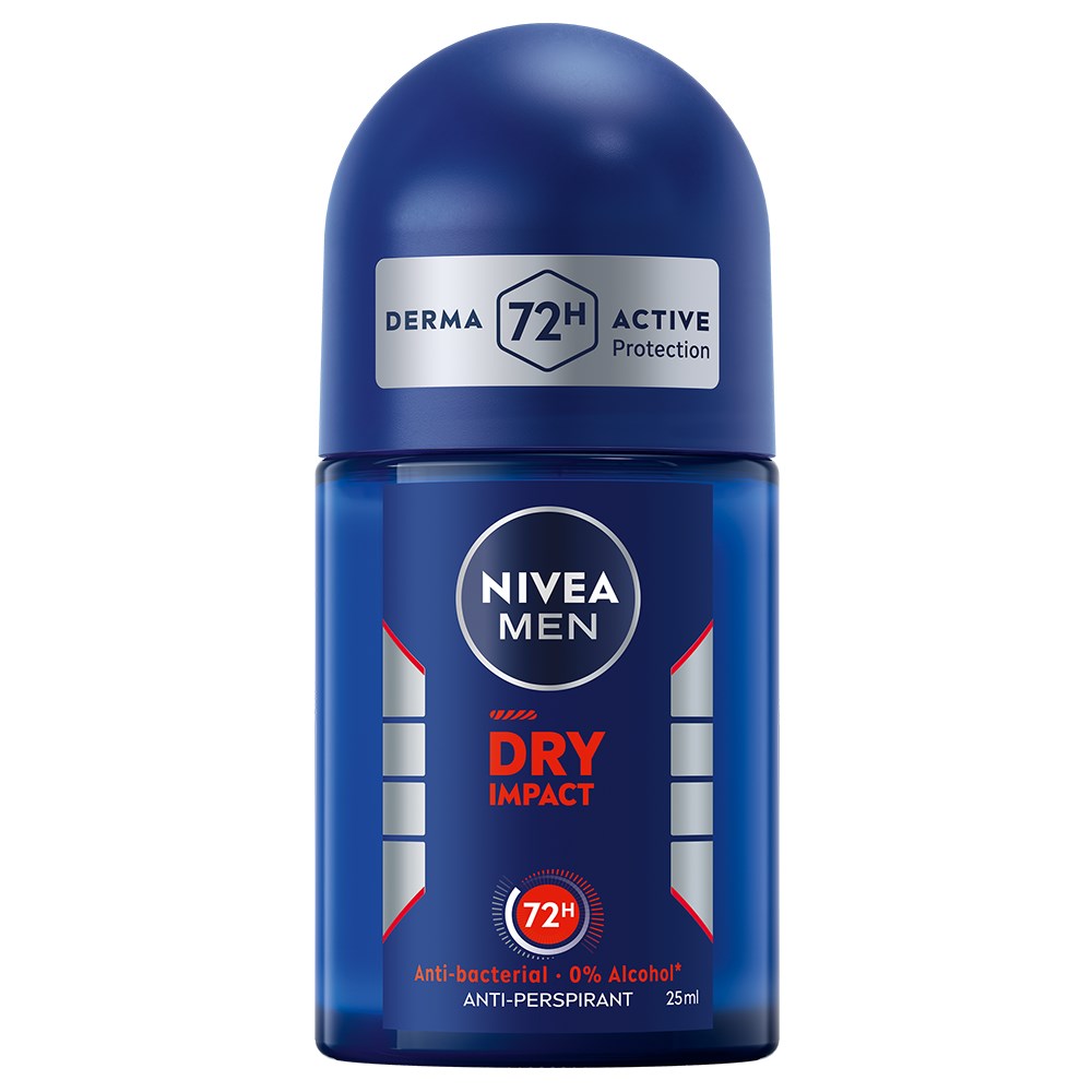 NIVEA MEN Dry Impact Roll On Mini 25 ml