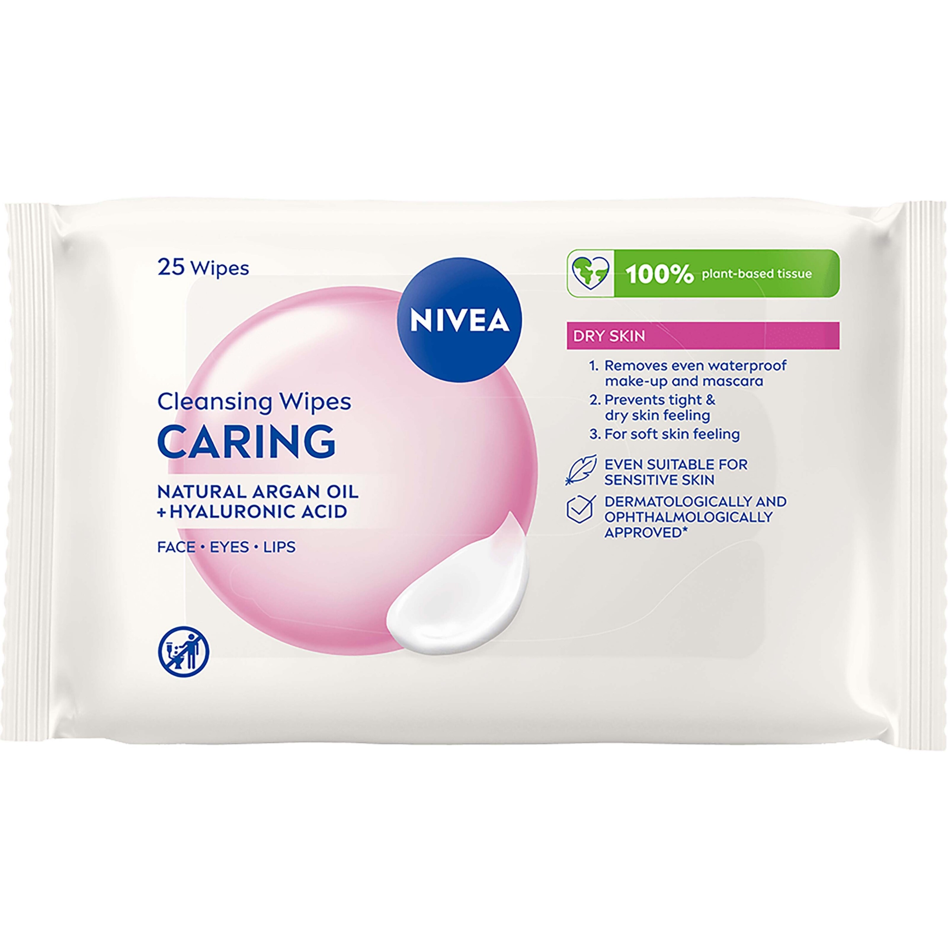 NIVEA 3-in-1 Caring Cleansing Wipes 200 ml billede