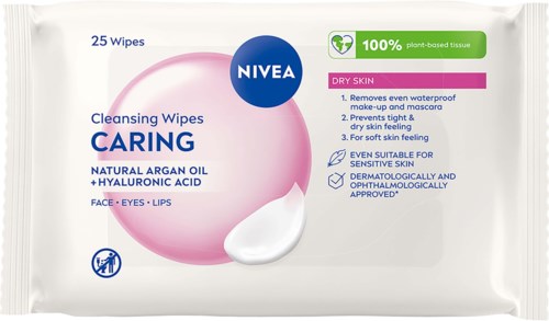 NIVEA NIVEA 3-in-1 Caring Cleansing Wipes 200 ml