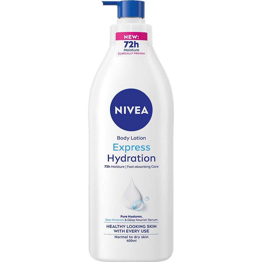 NIVEA Express Hydration Body Lotion Pump 400 ml billede