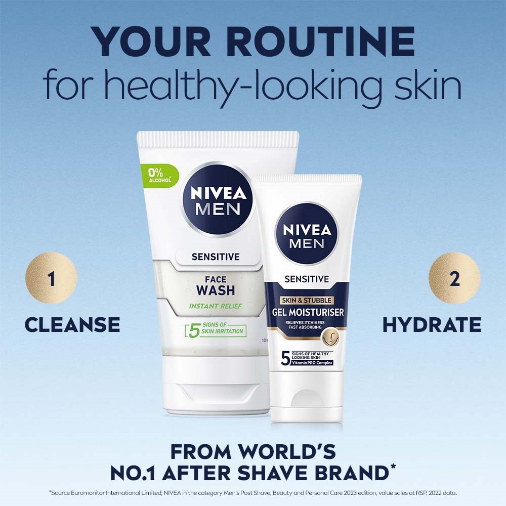 NIVEA MEN Face Gel For Skin & Stubble 50 ml (obrázok 8)