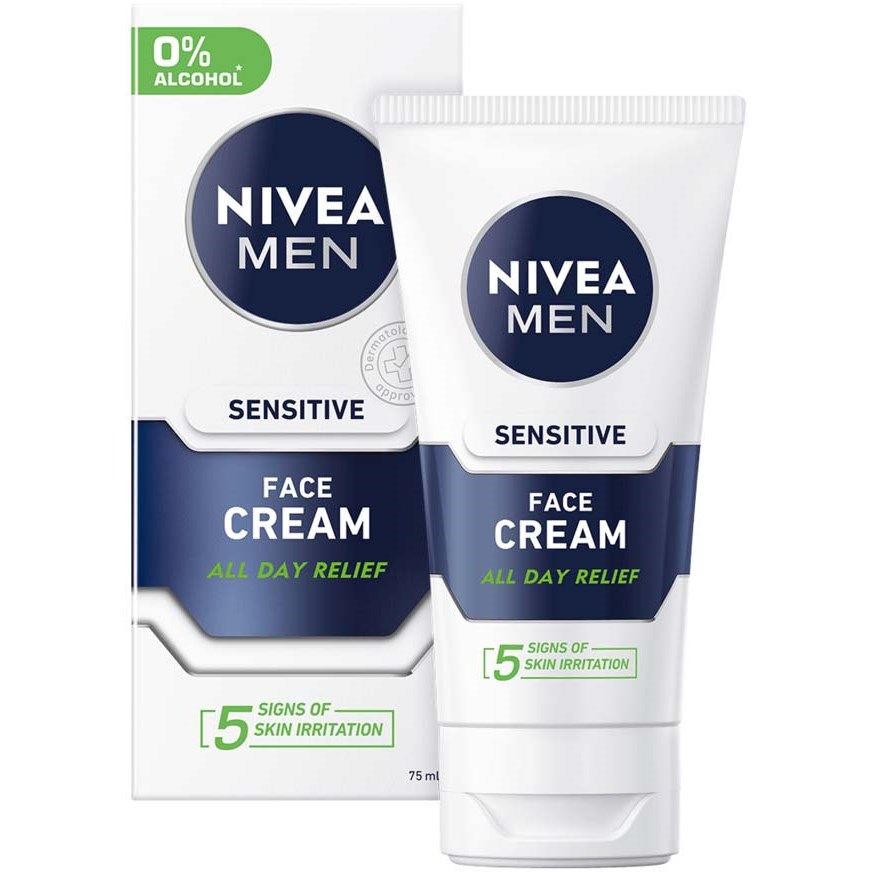 Bilde av Nivea Men Sensitive Mosituriser Face Cream 75 Ml