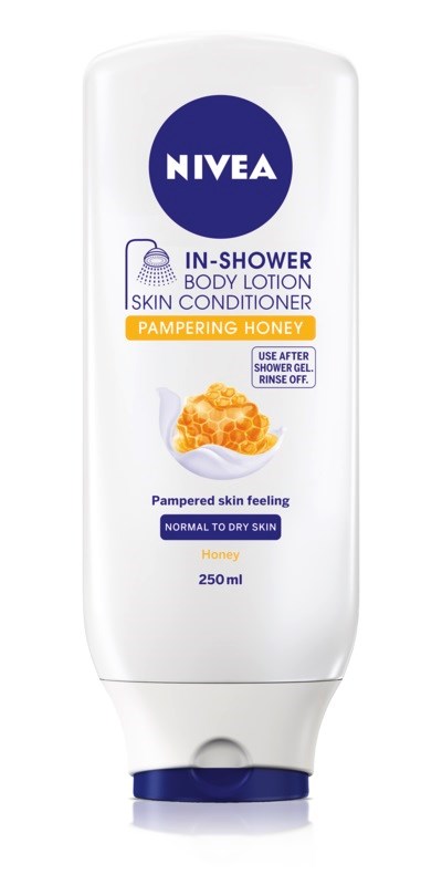 NIVEA In Shower Body Lotion Pampering Honey 250 ml