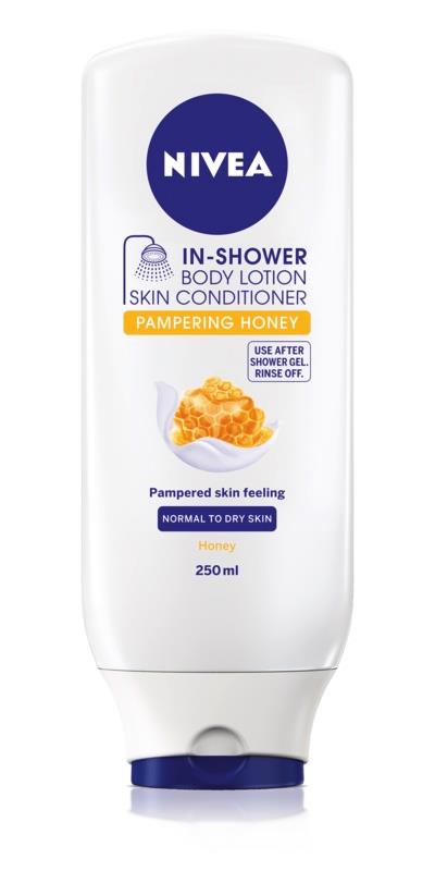 Nivea In Shower Body Lotion Pampering Honey 250ml