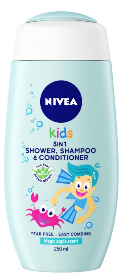 Nivea Kids 3in1 Shower Apple 250ml