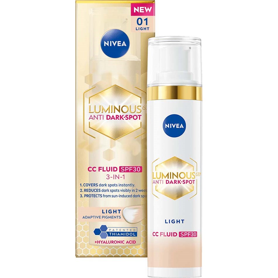 NIVEA Luminous630 Anti Dark-Spot CC Fluid 3-in-1 SPF30 Light