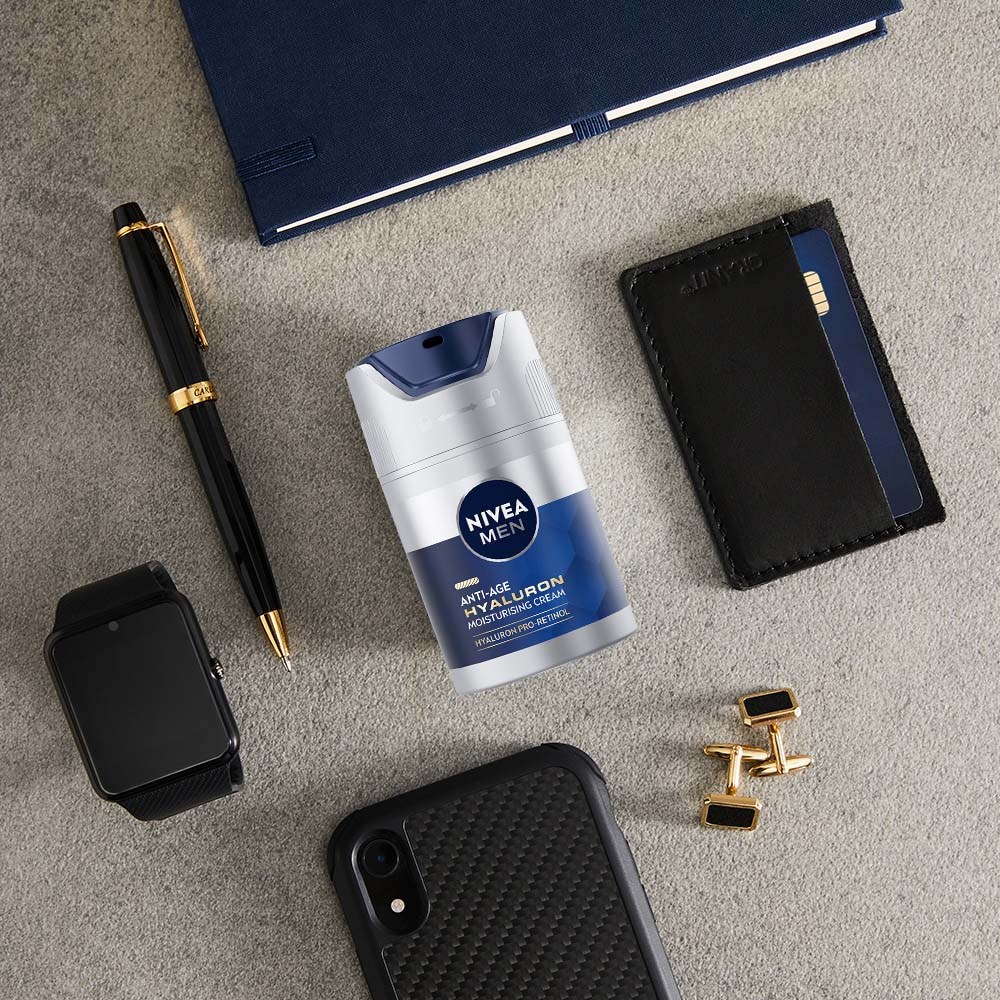 Мужской крем для лица Nivea Men Anti Age Hyaluron против морщин, с гиалуроновой кислотой, SPF 15, 50 мл — фото 6