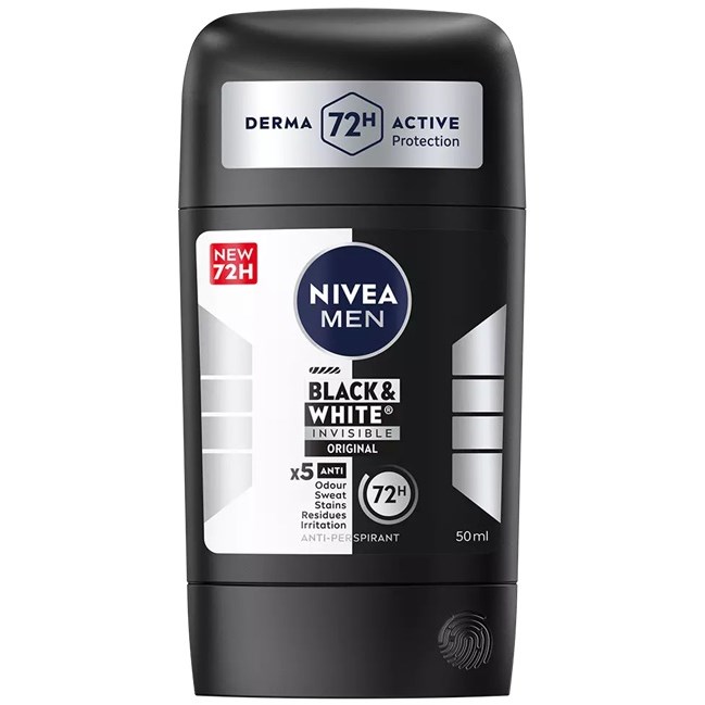 Alternativ bild 0 för NIVEA For Men Black & White Anti-Perspirant Stick 50 ml