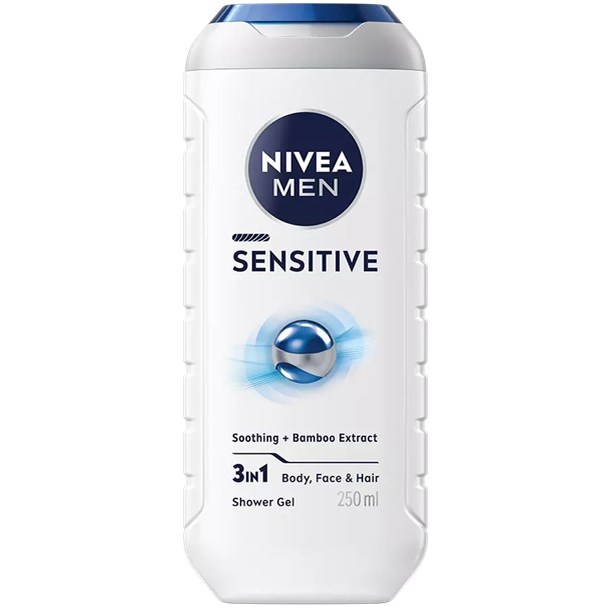 NIVEA 81079, Dusjsåpe, Voksne, Menn, Kropp, Sensitiv Hud, 250 ml