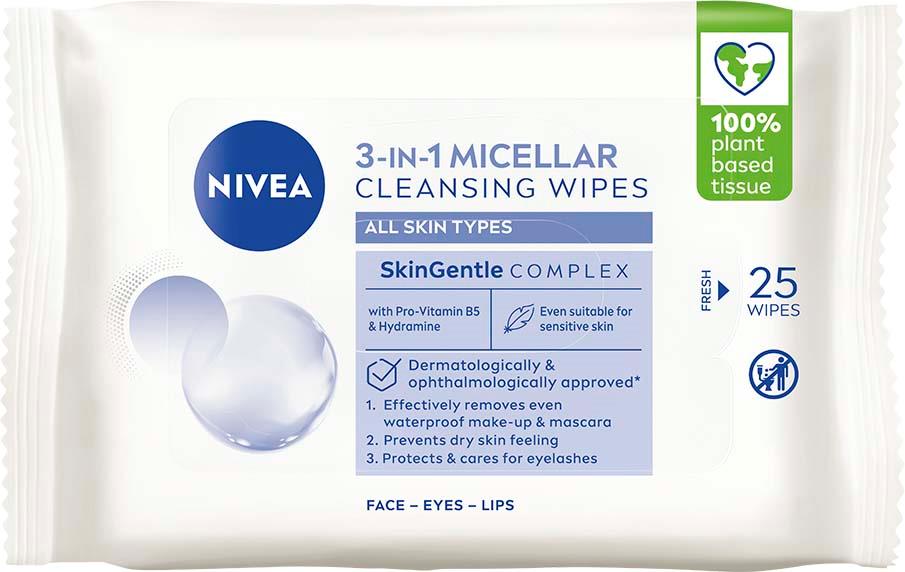 NIVEA 3-in-1 Micellar Cleansing Wipes 25 st