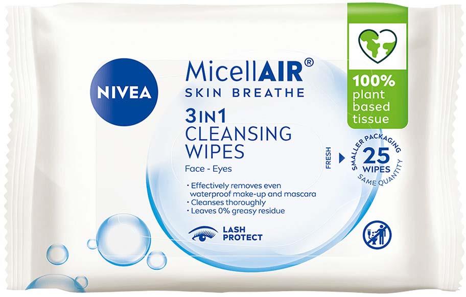 NIVEA MicellAIR Cleansing Wipes 25pcs