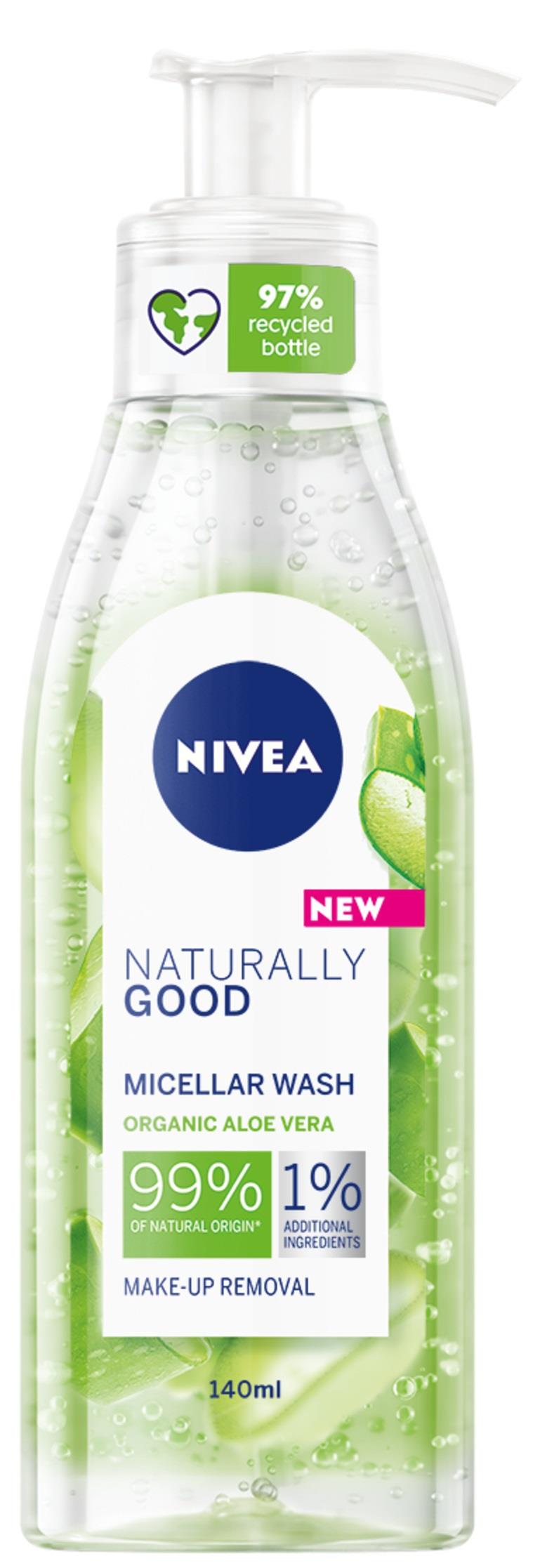 NIVEA Naturally Good Wash Gel 140 ml