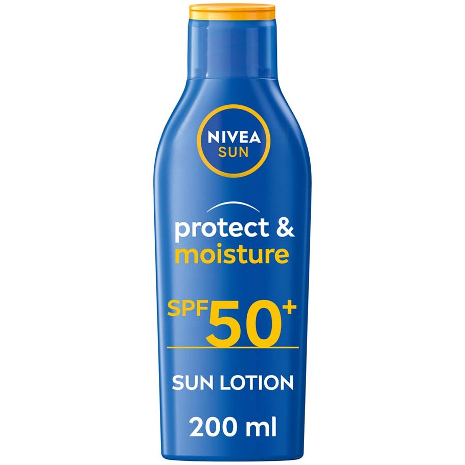 Läs mer om NIVEA SUN Protect & Moisture Sun Lotion SPF 50+ 200 ml