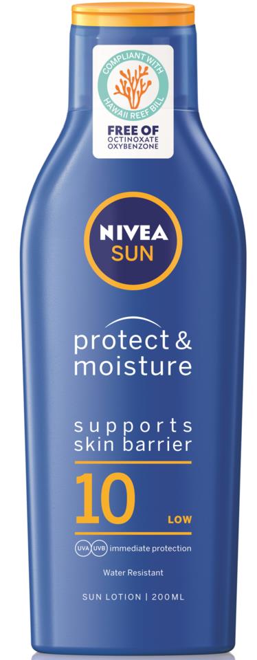 Nivea Protect & Moisture Sun Lotion SPF10 200ml
