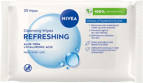 NIVEA Rengöringsservetter ansikte Cleansing Wipes Refreshing