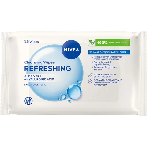 NIVEA Rengöringsservetter ansikte Cleansing Wipes Refreshing från Nivea