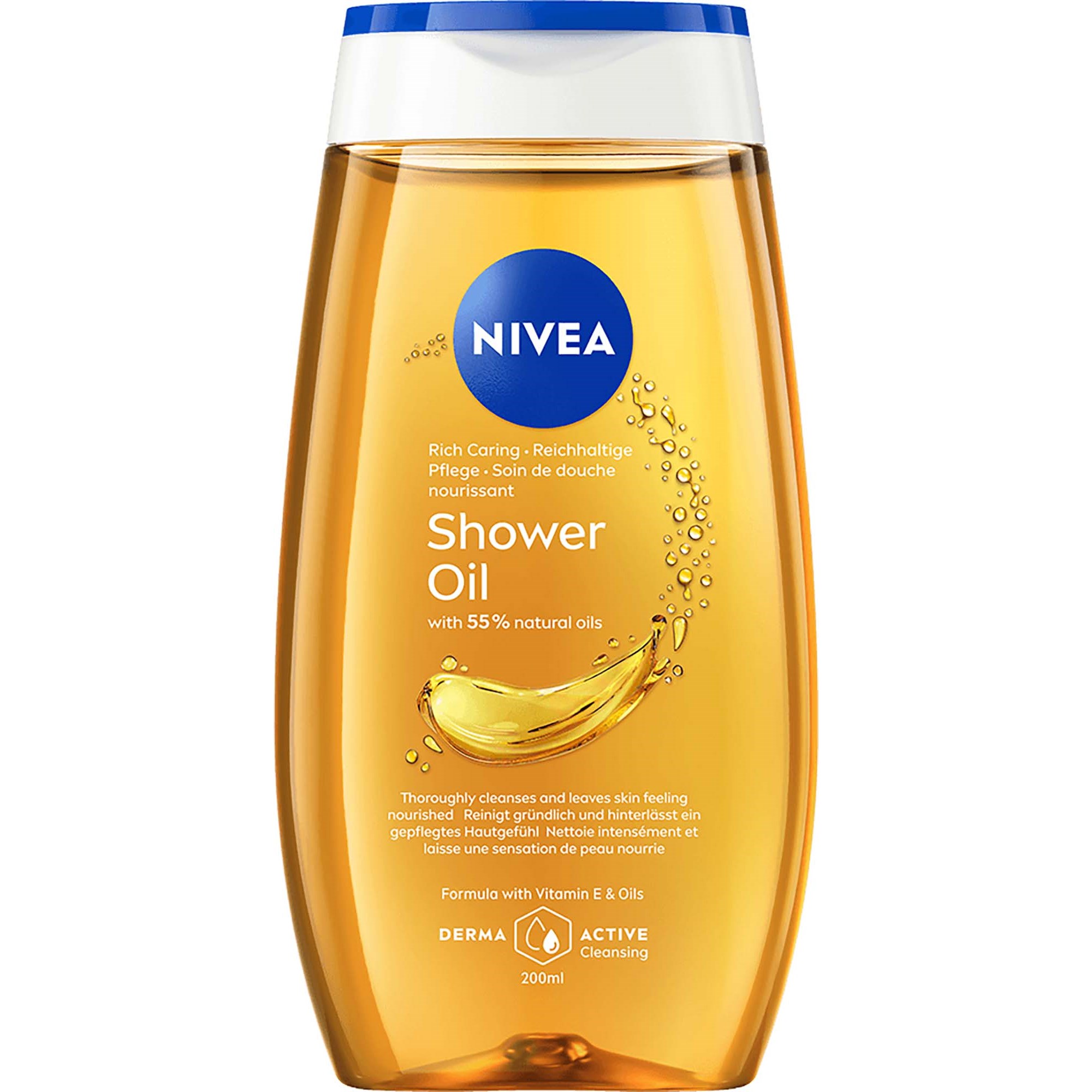 NIVEA Rich Caring Shower Oil 200 ml billede