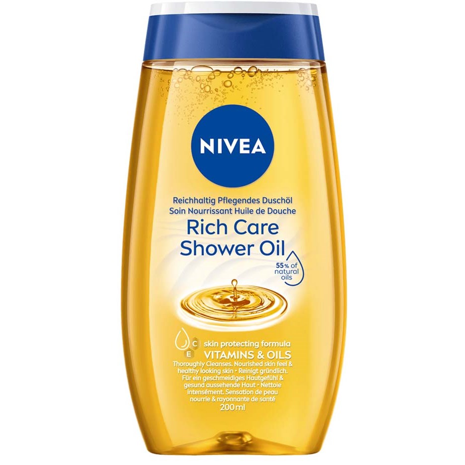 NIVEA Rich Caring Shower Oil 200 ml billede