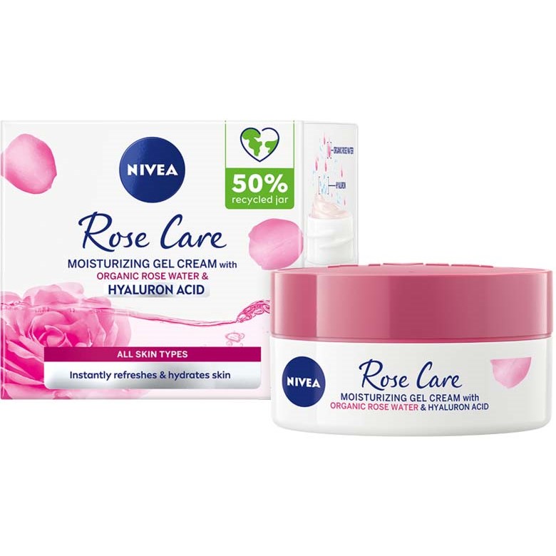 Bilde av Nivea Rose Care Moisturizing Gel Cream 50 Ml