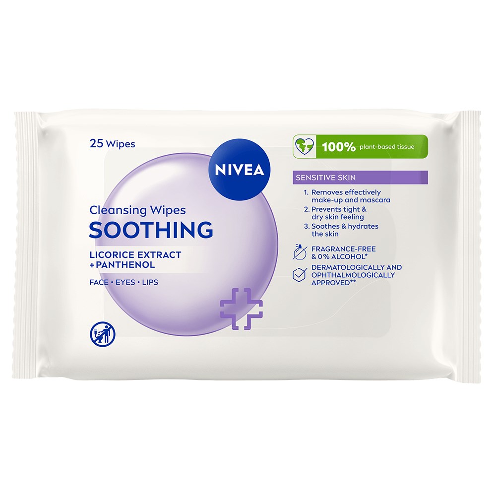 NIVEA 3-in-1 Sensitive Cleansing Wipes billede