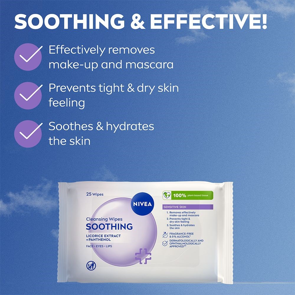 Alternativ bild 1 för NIVEA Sensitive Cleansing Wipes