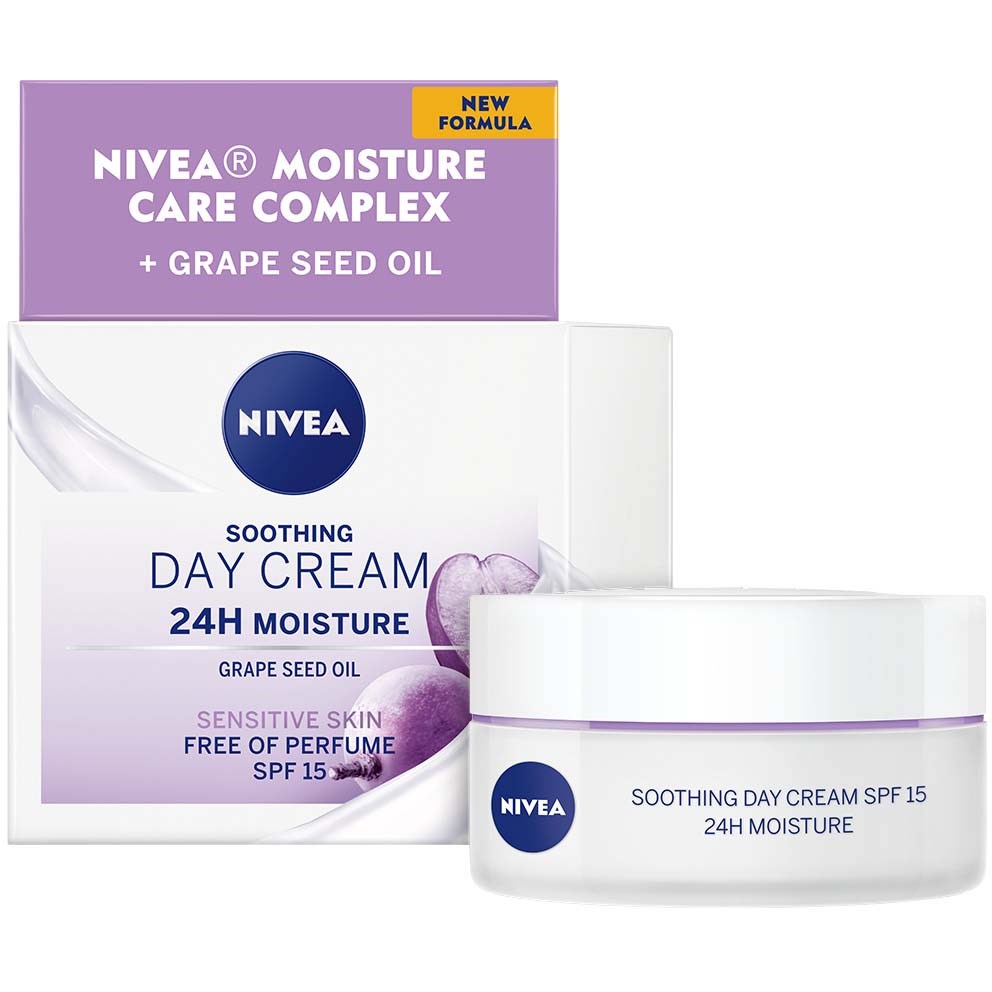 NIVEA Soothing Day Cream 24h Moisture 50 ml billede