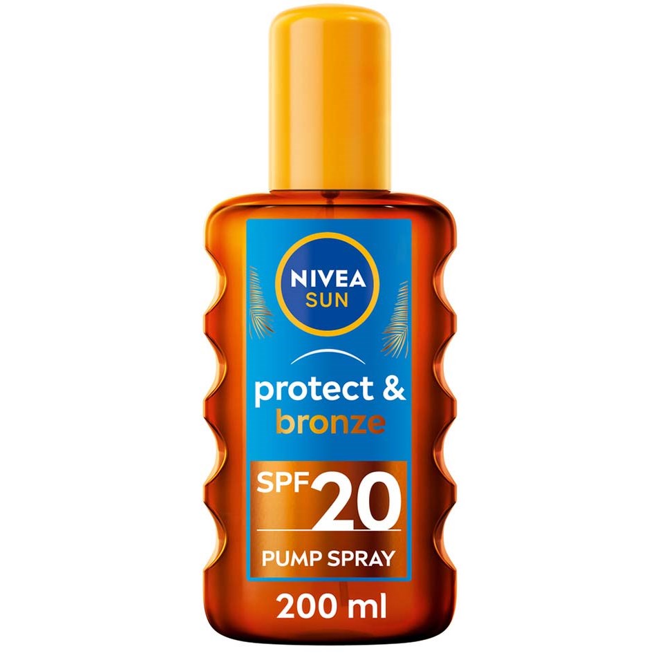 NIVEA SUN Protect & Bronze Oil Spray SPF20 200 ml billede