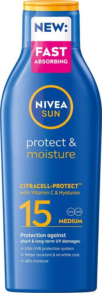 NIVEA SUN Protect & Moisture Sun Lotion SPF15 200 ml